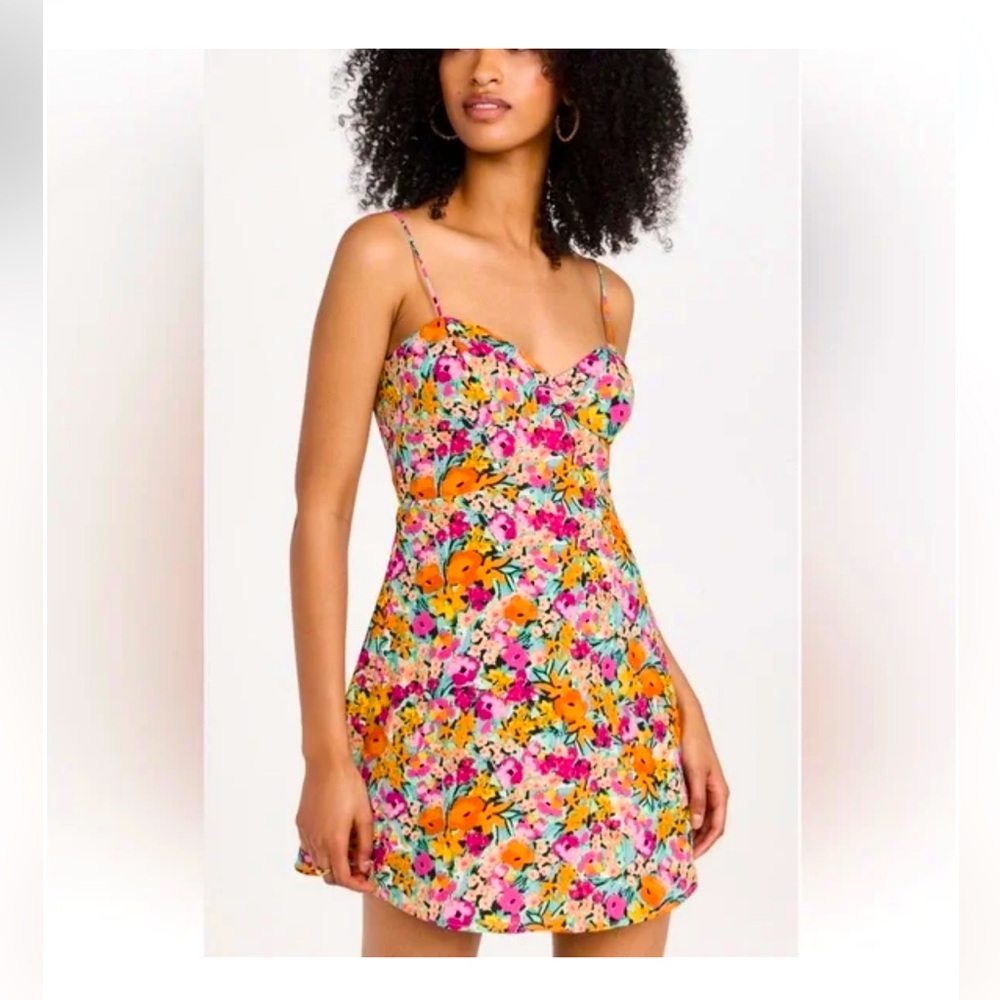 NWT For Love and Lemons “Deena” Mini Dress Size L